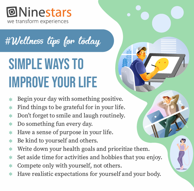 NinestarsGlobal's tweet photo. As we return to the βnew normalβ life rhythms, this is a reminder that a wellness journey is a marathon, not a sprint. Here are some back-to-basics wellness tips that actually improve your health. #wednesdaywellnesstips #wellnessjourney #wellnesslifestyle #WellnessWednesday https://t.co/QTeJeTatmX