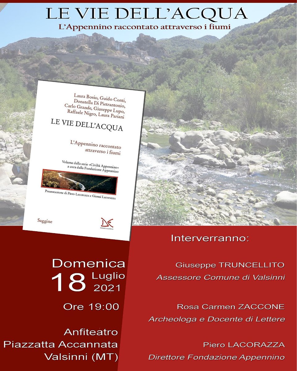 pierolacorazza's tweet photo. Il 18 luglio si parte da #Valsinni
e poi il 21 #Lauria, il 23 #Roccanova #Grumento (il Festival della Valle d'Itria a Grumentum), il 24 #Maratea e il 31 #SanMartinoValleCaudina..
e poi agosto... @DonzelliEditore @GiuseppeLupo8 @corazza_luisa @CiviltAppennino @bruno_simili https://t.co/rpoxoyCWYQ
