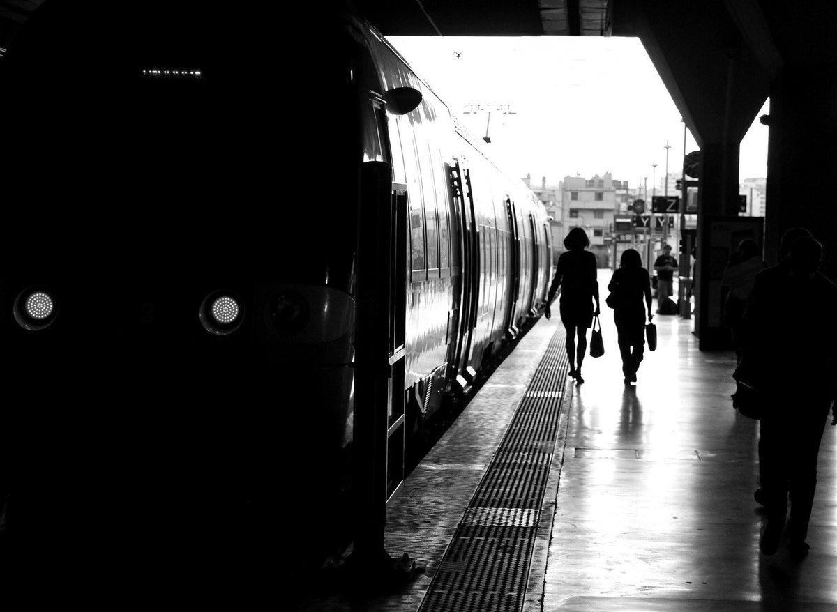 Marseille /France  once upon a time when l could travel  🤍🚇🛫🖤   #photography #art #streetphotography #trainstation #Monochrome #bnw #marseille #france #canon