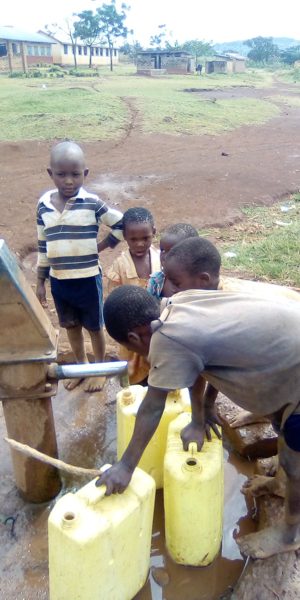 KeepOthers's tweet image. Us fetching water from the borehole