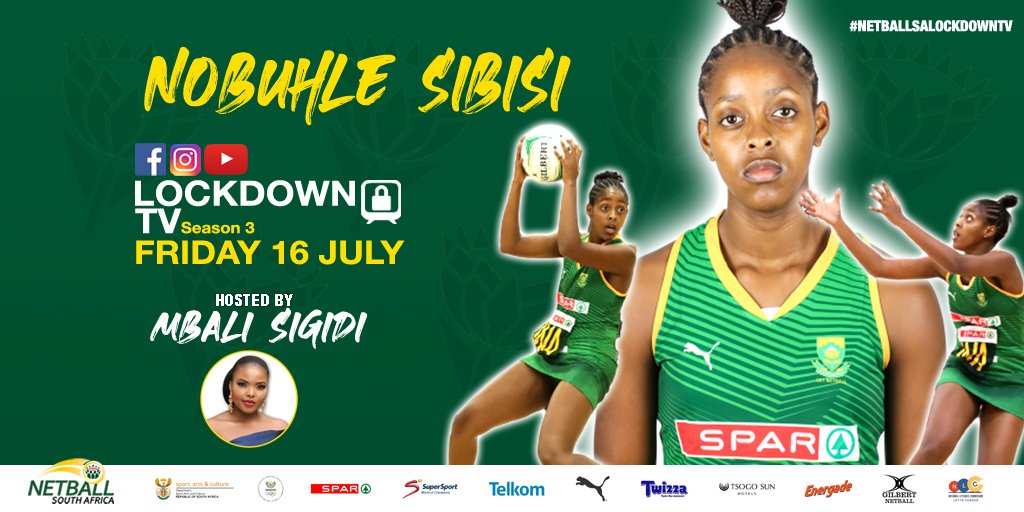 Netball_SA's tweet photo. Yes! Another episode! 🤩 Join SPAR Baby Proteas attacker/defender Nobuhle Sibisi on Lockdown🔒TV this Friday with @Mbali_Sigidi. 🙌
🧐 Missed previous episodes? Catchup NOW | https://t.co/9K31SaB6Hz
#NetballSALockdownTV #SPARBabyProteas https://t.co/BtD5H1Ba6H