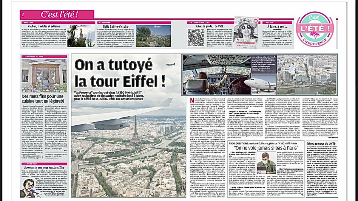 PascalStella's tweet photo. Dans les coulisses du défilé aérien #14Juillet à bord de l’A330 Phénix #MRTT à lire @laprovence Merci @125_base @Armee_de_lair https://t.co/UMCNmRaLQm