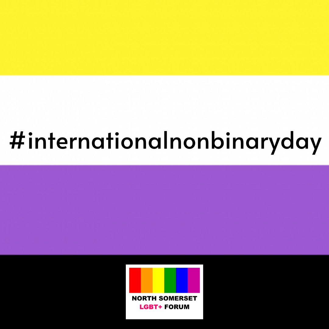 Today we celebrate #internationalnonbinaryday to help raise awareness and acceptance of those who identify as non-binary. You are unique, you are valid and you are loved 💛🤍💜🖤

#nonbinary #enby #enbypride #nonbinarypride #NorthSomerset #lgbt #lgbtplus #togetherwearestronger