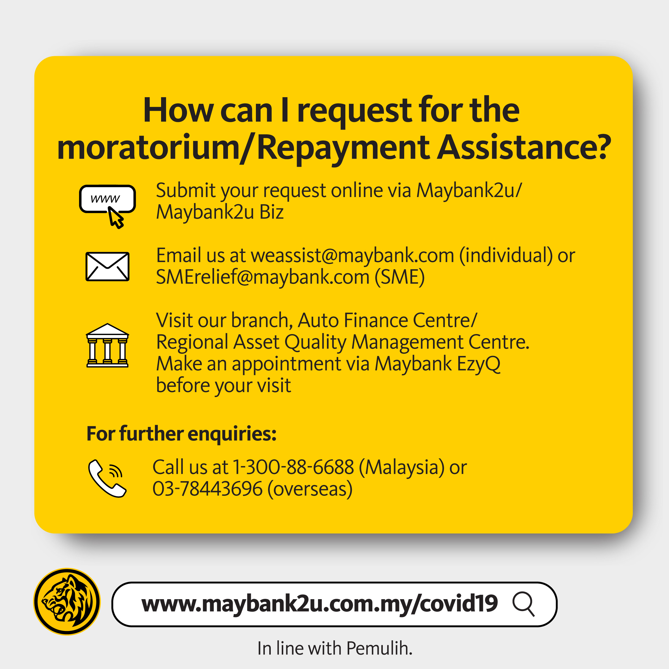 Maybank moratorium 2021