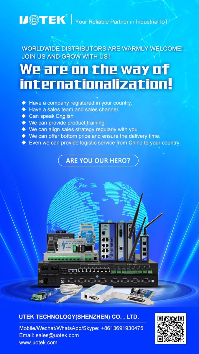 TechnologyUtek's tweet image. Distributor recruiting