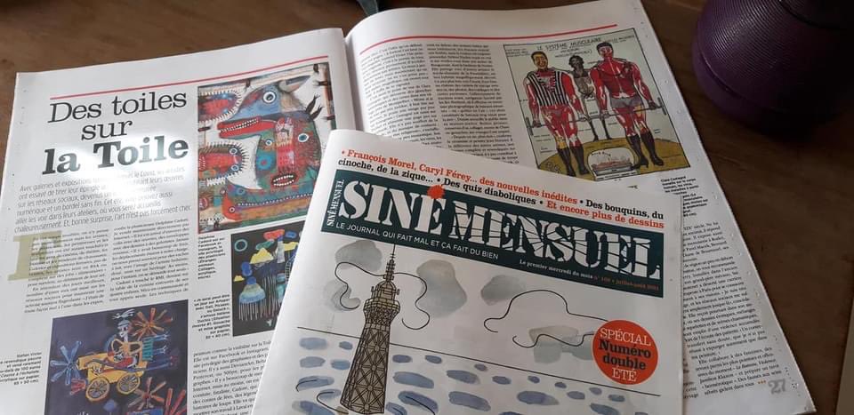 ClaraCastagne's tweet photo. « Des toiles sur la toile » 📰

◼Merci à Philippe Lespinasse pour son article sur les artistes, le net et les réseaux sociaux dans le dernier @sinemensuel,numero spécial été ! ◼

#presse #philippelespinasse #art #artiste #SineMensuel https://t.co/AWkWwZi1d5
