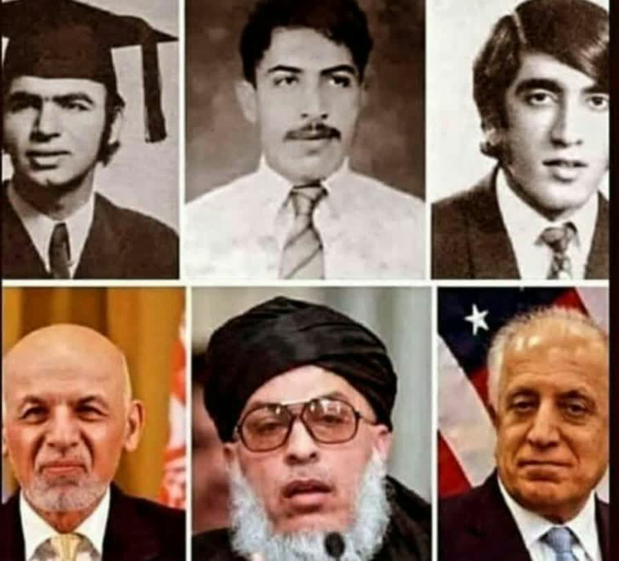 AminShaheedi's tweet photo. بامقصدسکالرشپ

ان3تصاویرپرغورفرمائیے
امریکہ نے1975میں تین طلبہ کواسکالر شپ پراعلی تعلیم حاصل کرنےکیلئے امریکہ بلالیا 
زلمےخلیل زاد،شیرمحمدعباس اوراشرف غنی

پہلاافغانستان کے لئے امریکی معاون خصوصی،دوسراطالبان کامرکزی لیڈراور تیسراافغانستان کاصدرھے
اور
مظلوم افغانستان کاکیاحال ھے ؟ https://t.co/I4k2hJNTda