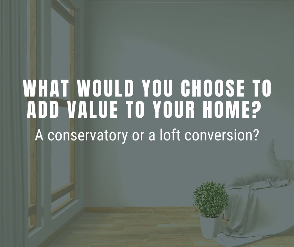 What would you choose to add value to your home? A conservatory or a loft conversion? 🏡🏡
 #questionoftheday #estateagents #property #dreamhome #home
