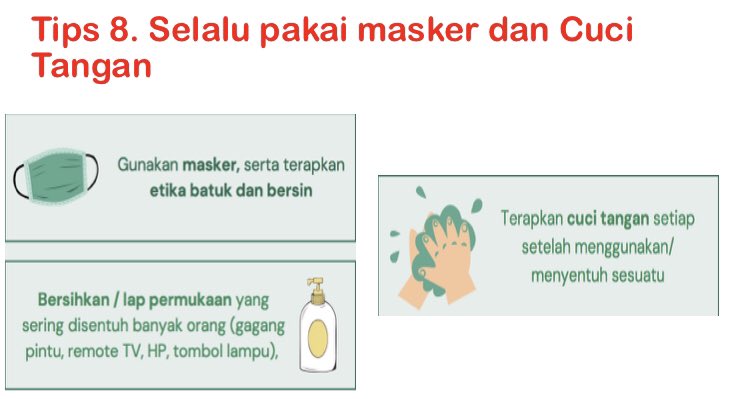 Tips 8. Selalu pakai masker dan cuci tangan

#dokterparu #tipsisoman #pasiencovid19