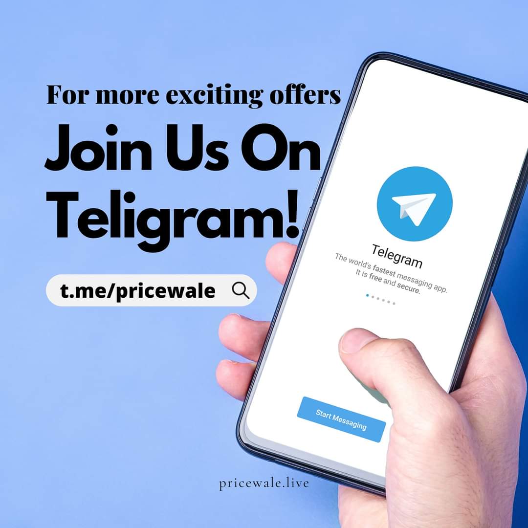 PriceWale_in's tweet photo. Join us for more exciting everyday offers on telegram.
join telegram channel now 👉https://t.co/eekKEkCCr4
#teligramchannel #channel #shopping #ShoppingOnline #bestoffers #Sales #FolloMe https://t.co/EwmjYKAd0U