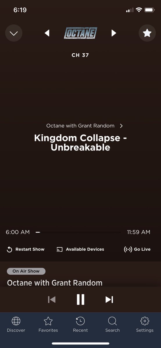 🤘🏻🔥#ThankYou <a href="/GrantRandom/">Grant Random</a> for rockin my morning with this badass song!! I love <a href="/kingdomcollapse/">Kingdom Collapse</a> #Unbreakable🔥❤️ #GreatSong #GrantRandomRocksMyMornings on <a href="/SXMOctane/">SXMOctane</a>!! This needs to be #1 on #BigUns