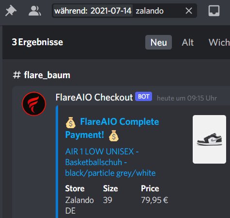 Zalando Stock was nearly zero, but even got 3 Low Particle Grey GS

Bot: <a href="/FlareAIO/">Flare</a> <a href="/FlareSmashed/">FlareSmashed</a> 
Proxies: <a href="/robo_proxies/">Robo Proxies</a> 
Group: <a href="/PurePings/">Pure Pings</a>