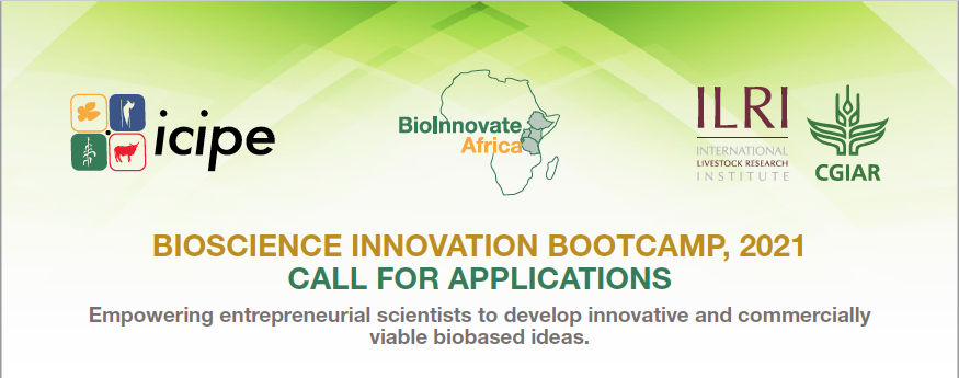 BecAHub's tweet photo. Call for Applications: apply now for the #Bioscience #Innovation Bootcamp, 2021! For more information on how to apply and the countries eligible, see below link: Application deadline: 16 August 2021 at 23:59  EAT.
@BioInnovate 
https://t.co/B0JcGQ956U https://t.co/7xtHRhJKVO