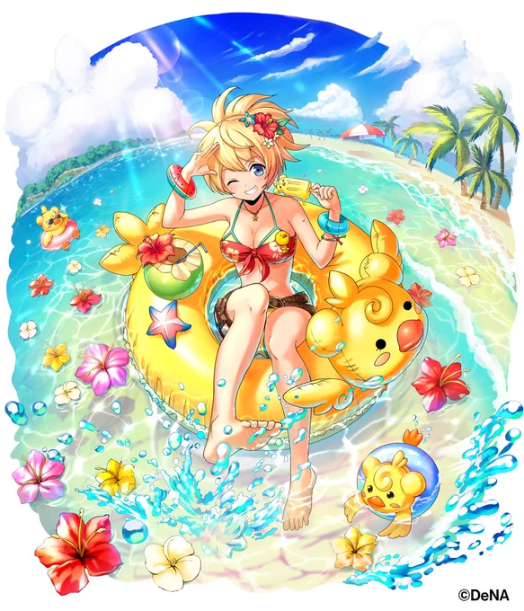 【販売開始】
9種類の水着衣装が手に入る『期間限定魔宝石セット(無料おまけ付き) 』の販売が始まりました✨夏の暑い旅路の途中に、水辺で束の間の休憩を楽しみたいですね👙🌞

※画像は2018年登場の水着衣装です
※どちらのセットも、購入はおひとり様1回となっております

#メギド #メギド72 