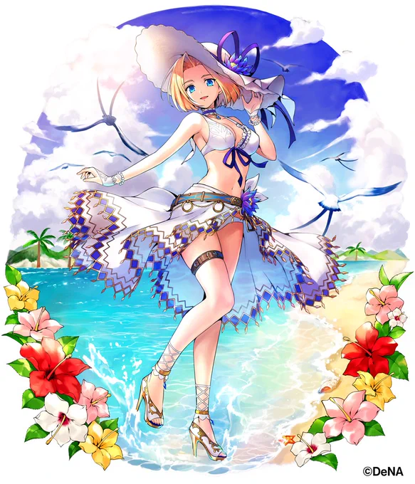 【販売開始】
9種類の水着衣装が手に入る『期間限定魔宝石セット(無料おまけ付き) 』の販売が始まりました✨夏の暑い旅路の途中に、水辺で束の間の休憩を楽しみたいですね👙🌞

※画像は2018年登場の水着衣装です
※どちらのセットも、購入はおひとり様1回となっております

#メギド #メギド72 