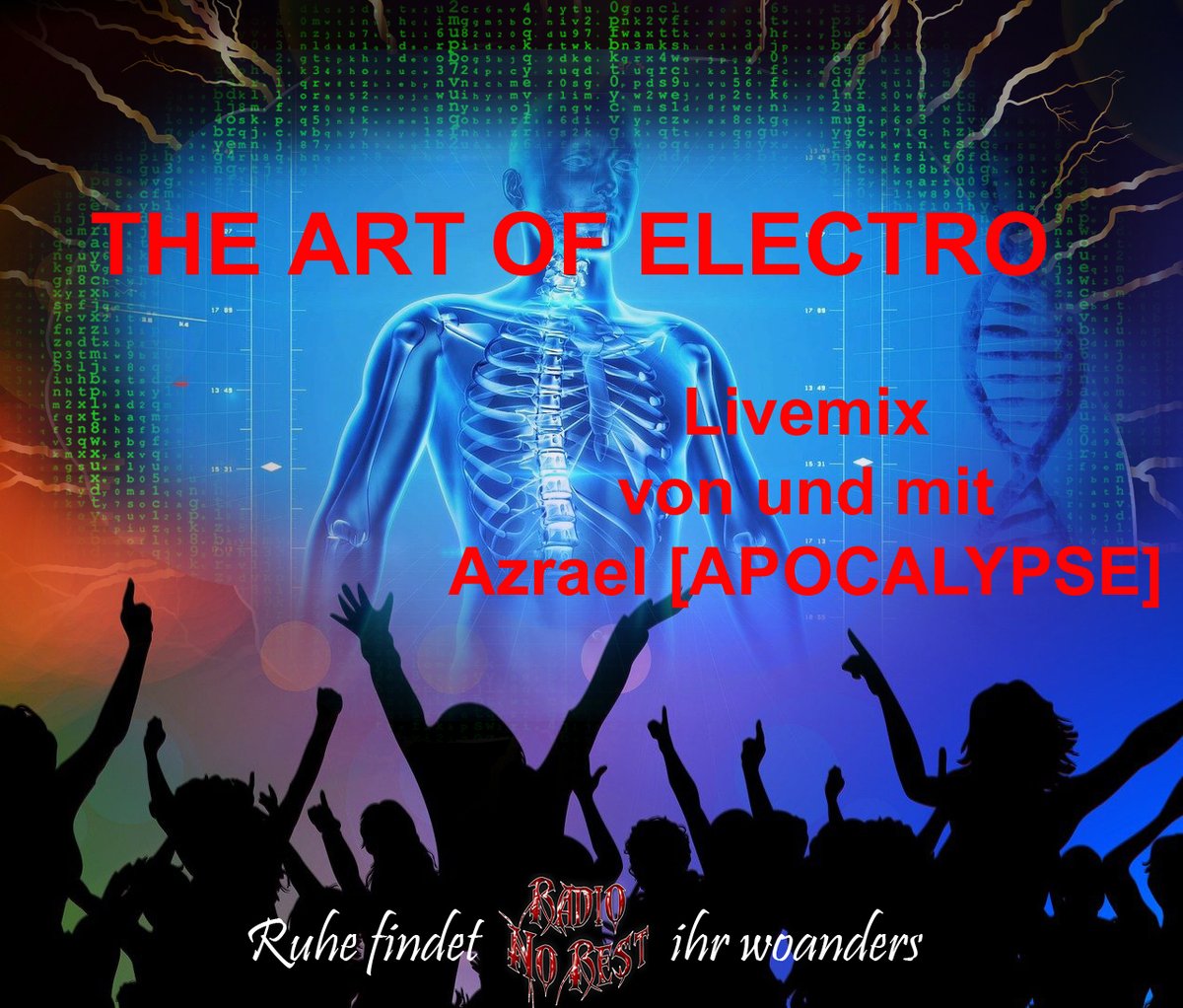 AzraelApocalyp1's tweet photo. HEUTE 21 UHR - Radio No Rest und #twitch - THE ART OF ELECTRO - LIVEMIX
https://t.co/XfUx8cW8KQ
😎🤘🖤🏳️‍🌈🏳️‍⚧️❤️
Radio No Rest - https://t.co/njZsp92QHa - RUHE findet ihr woanders!

#techno #darkelectro #noise #ebm #hardstyle #LGBTQIA #twitch #Twitch #twitchstreamer #trance https://t.co/rCRKIADlcy