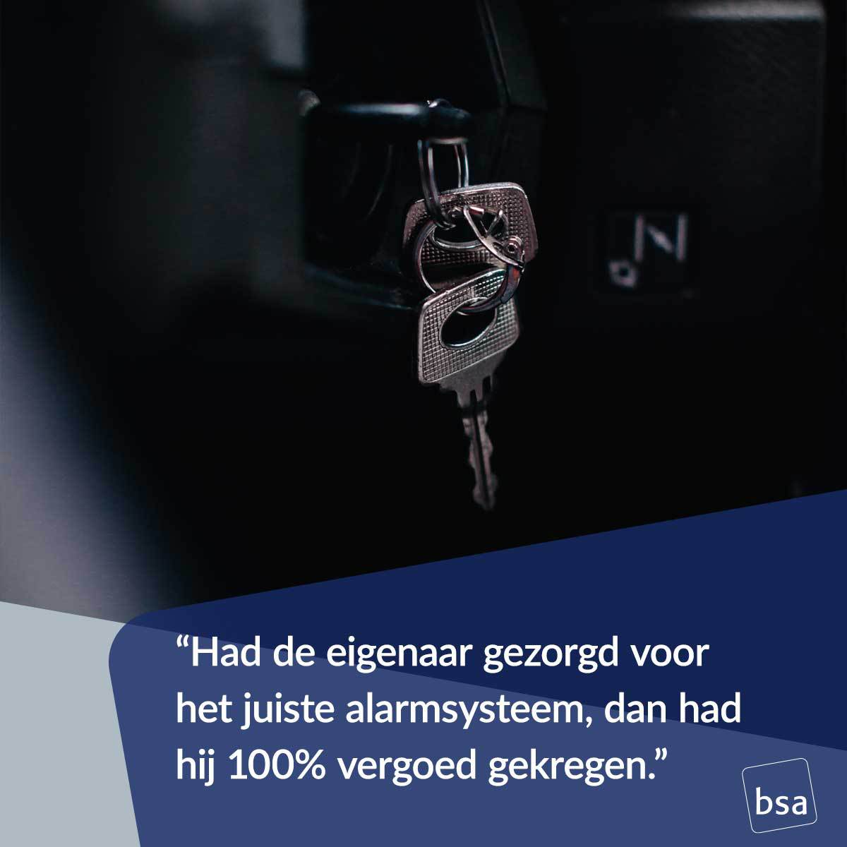 Een auto is met een autoverzekering lang niet altijd gedekt, blijkt wel uit deze Uitspraak van de Week. Zo kan een verzekeringsmaatschappij eisen stellen aan het type alarmsysteem op de auto.

bsabv.nl/is-je-auto-wel…

#uitspraakvandeweek