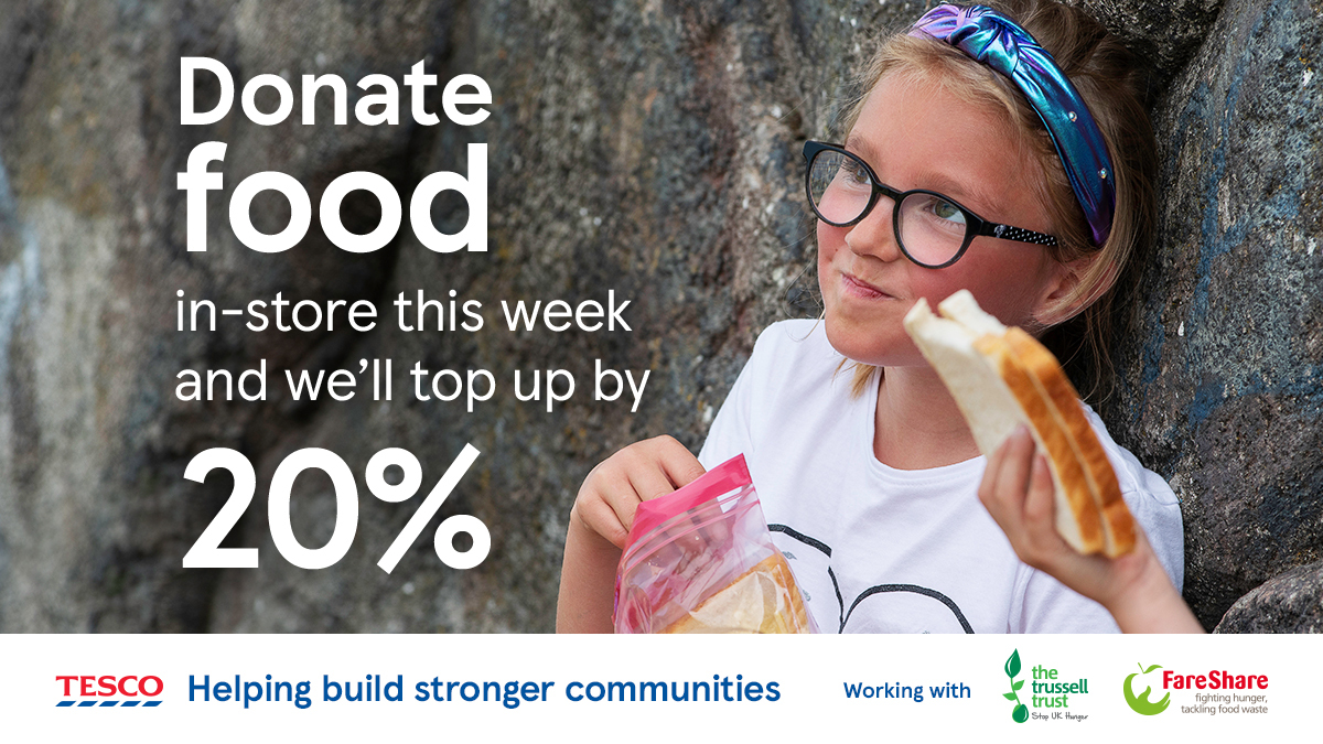 Join us in-store from the 15th-17th of July for the Tesco Food Collection. Let's help support local communities and ensure all families enjoy a great summer. #Everycanhelps