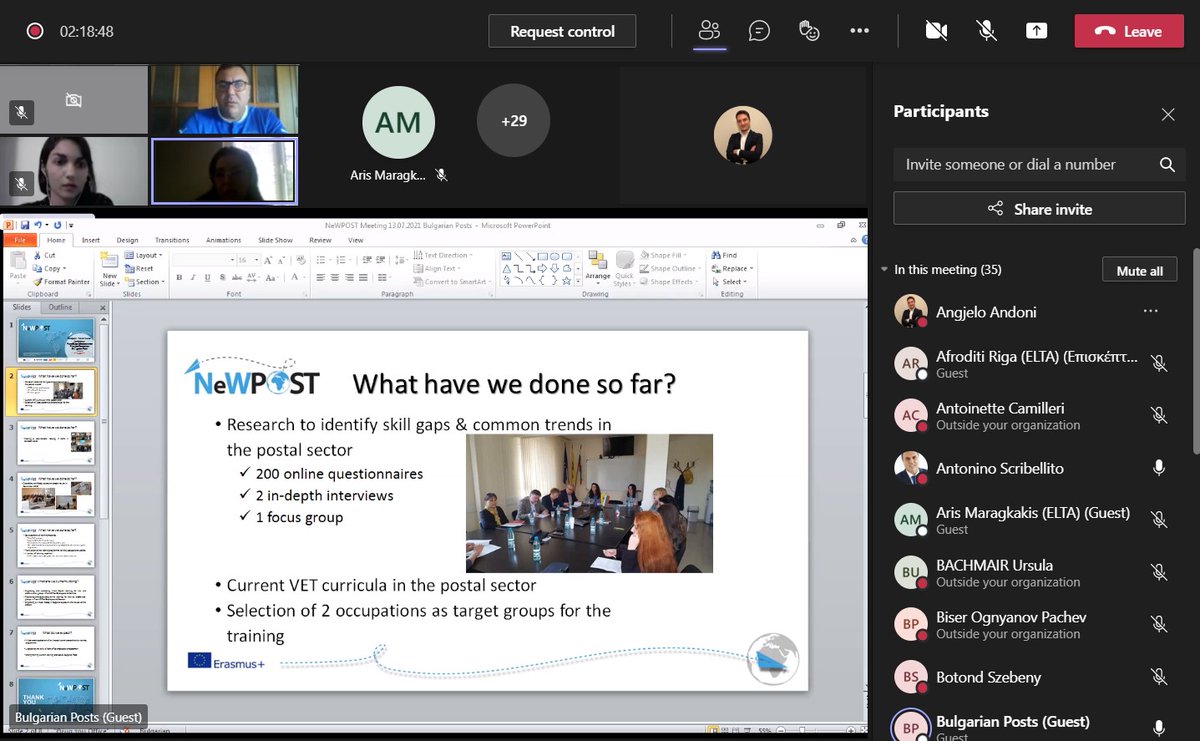 NewpostProject's tweet photo. ELTA, Bulgarian Posts &amp; @PostaRomana1, @PostEurop Members in the Project Consortium, presented to the conference their inputs related to the project. Important presentation followed by interesting discussions among the participants. @JPForceville @SzebenyB @AScribellito @margakis https://t.co/86Y1Fa0OCh