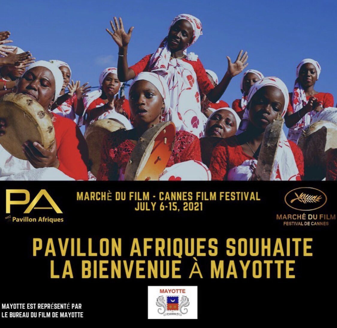 FilmMayotte's tweet photo. Le chemin est long qui fera de #Mayotte une terre de #cinema à part entière mais : « celui qui a planté un arbre avant de mourir n'a pas vécu inutilement » Merci @PAfriqofficiel de cette belle opportunité pour notre territoire #cannesfilmfestival #mdf2021 #oceanindien https://t.co/FroNGHmDVw