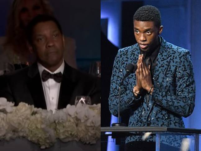 In the 1990s, Denzel Washington stepped in and paid the fees for a kid who couldn't afford to attend Oxford's summer theatre program. That kid was Chadwick Boseman. 20 years on, Chadwick personally thanked Denzel at The AFI Life Achievement Awards ceremony in 2019. https://t.co/DfNsEkeEBD