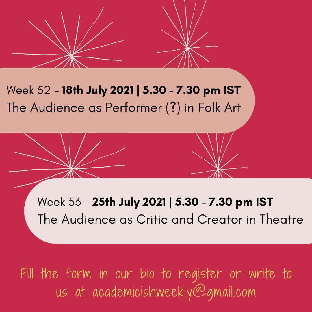 academicish's tweet photo. Excited to announce the Academic-ish theme for July- PERFORMANCE! 

#performancestudies #performancetheory #theatrestudies https://t.co/QpX58bs9IX