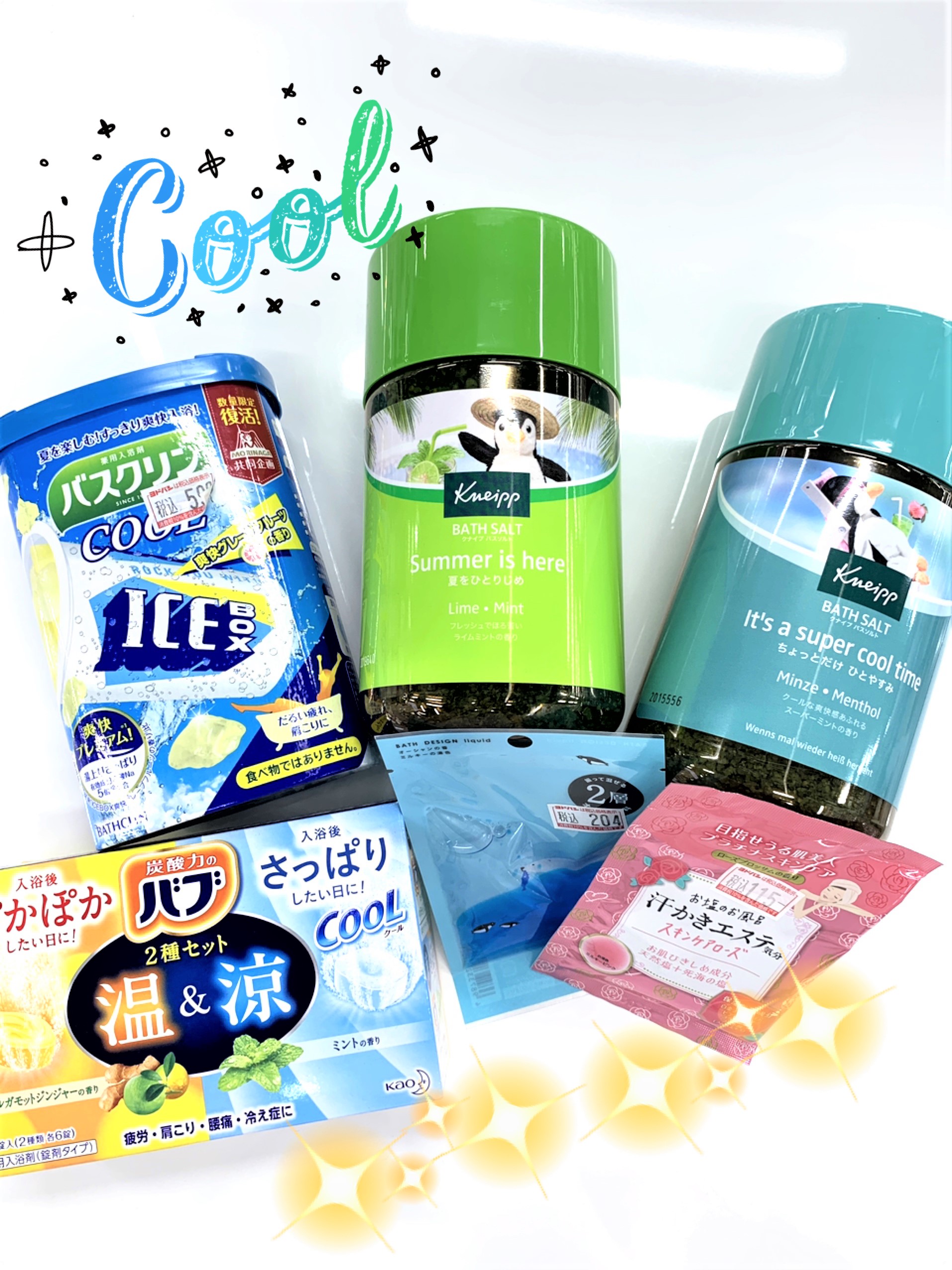 ヨドバシカメラ 博多店 夏にオススメ入浴剤 シャワーですませがちな夏こそぬるめのお風呂でゆっくりリラックス この時期人気のミントやメントール配合の湯上りさっぱりなタイプも ヨドバシ博多 1階化粧品コーナーにて 様々な入浴剤をご用意して