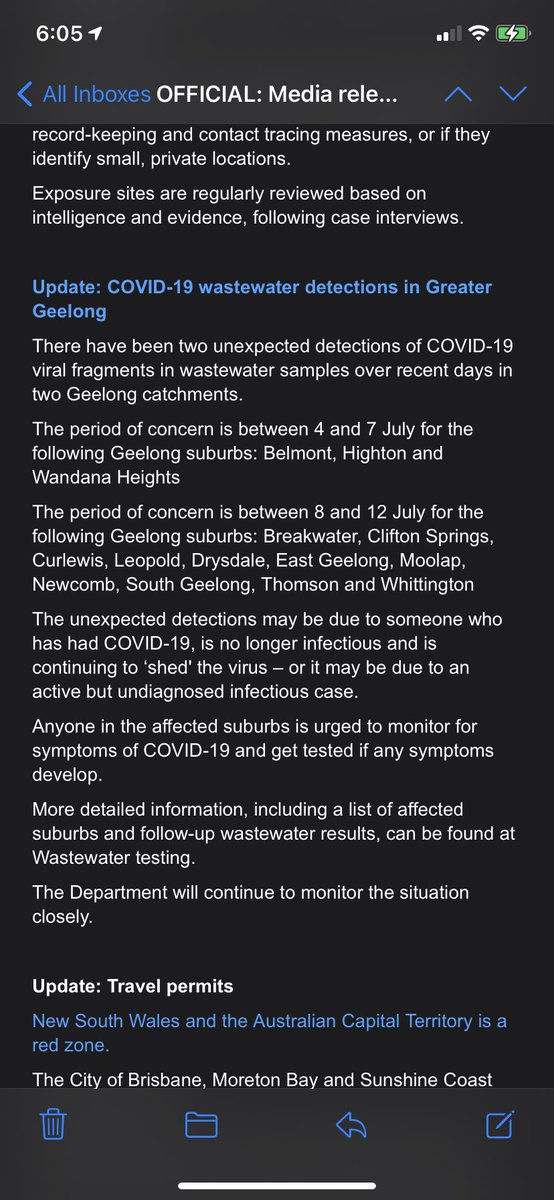 rachelbaxendale's tweet image. And now we’ve got Covid detections in Geelong wastewater for a period preceding the removalists’ trip and the return to Vic of the infectious City of Hume family member 🤦‍♀️