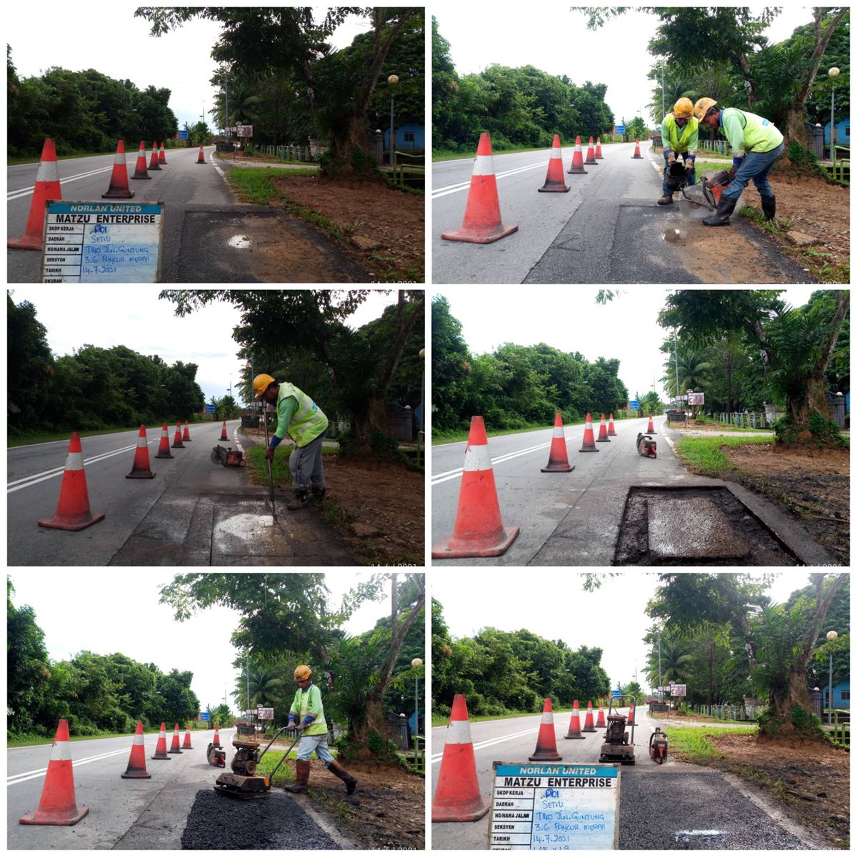AHTNU_Area3's tweet image. Info 14/07/2021

T140 Jalan Guntong / Panchur Merah

Team R01  #Setiu menjalankan kerja² menampal lubang di atas jalan
di bawah skop R01 Patching Pothole

Tiada lagi jalan berlubang merbahaya

#TSRM
#AHTNorlanUnited
@JKRTerengganu
⁦@JKRSetiu⁩