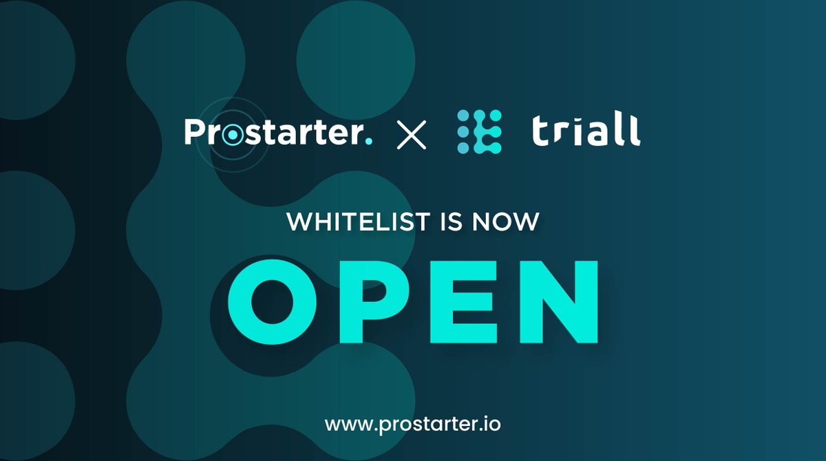 ProtOfficial's tweet image. ☀️ TRIALL WHITELISTING APPLICATION IS NOW OPEN. ☀️
 
Make sure to fulfill all the requirements to be eligible for the upcoming $TRL IDO.

Avail your chance &amp;amp; APPLY SOON. 📃🙌
📝Whitelisting Details 👇
bit.ly/2UJpk3x

#Prostarter #TRIALL $PROT #IDO #Whitelisting #Crypto