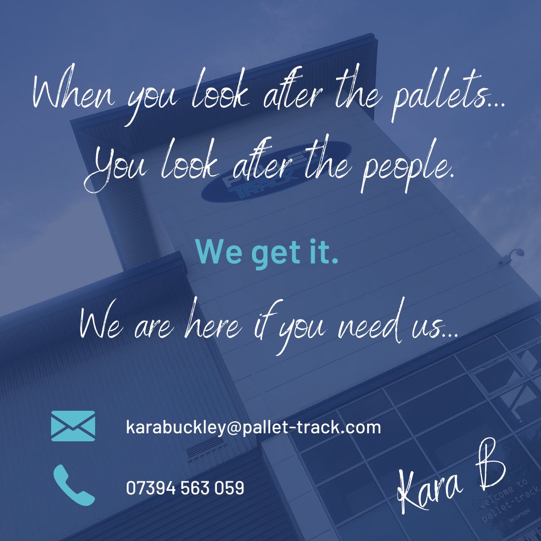 It’s never really specifically just about pallets…

It’s your day-to-day work life, it’s growth, it’s your customer service and it impacts everyone involved - so here <a href="/PalletTrack/">Pallet-Track</a> we think it’s a pretty important thing to get right

#PalletTrack #KaraB