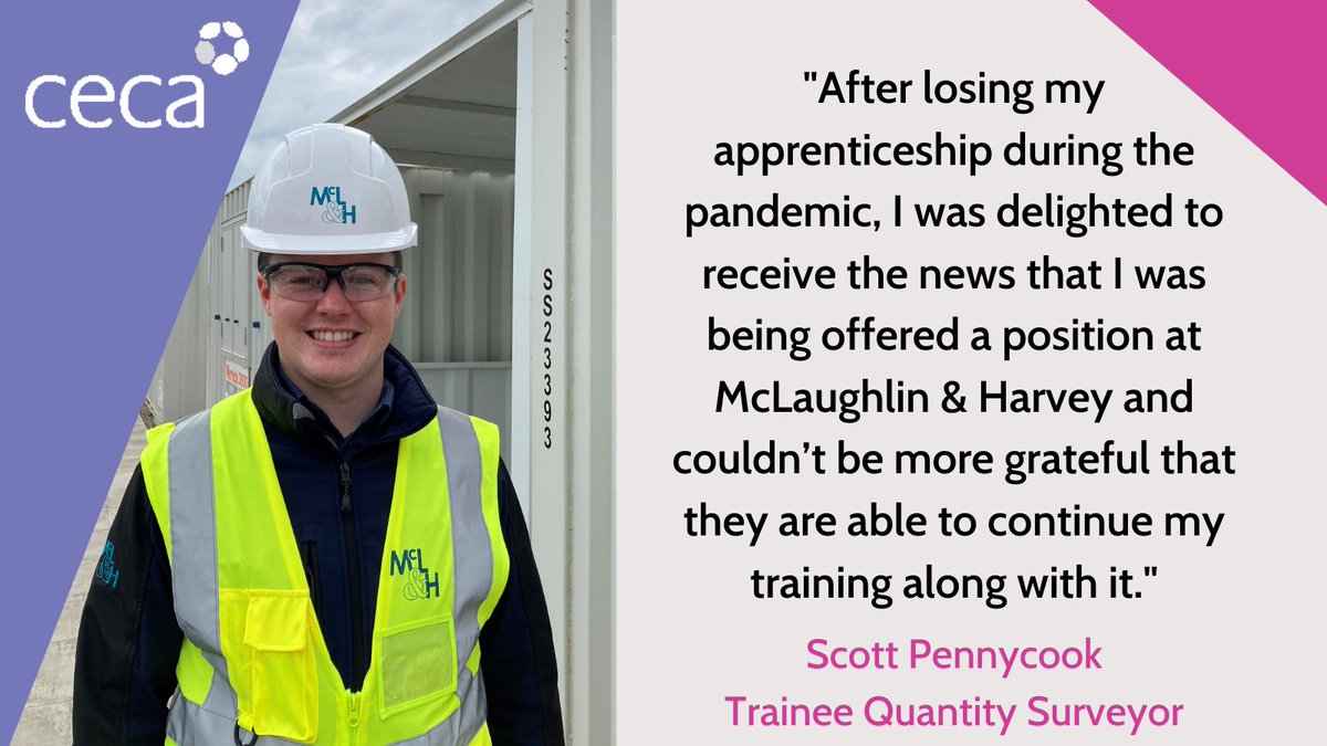 Scott’s previous employer was hit badly by lockdown but thanks to @Official_McLH he’s now got his apprenticeship back on track! Find out more about how CECA helped the @HWU_GA student find his dream role at buff.ly/3kcG5yL