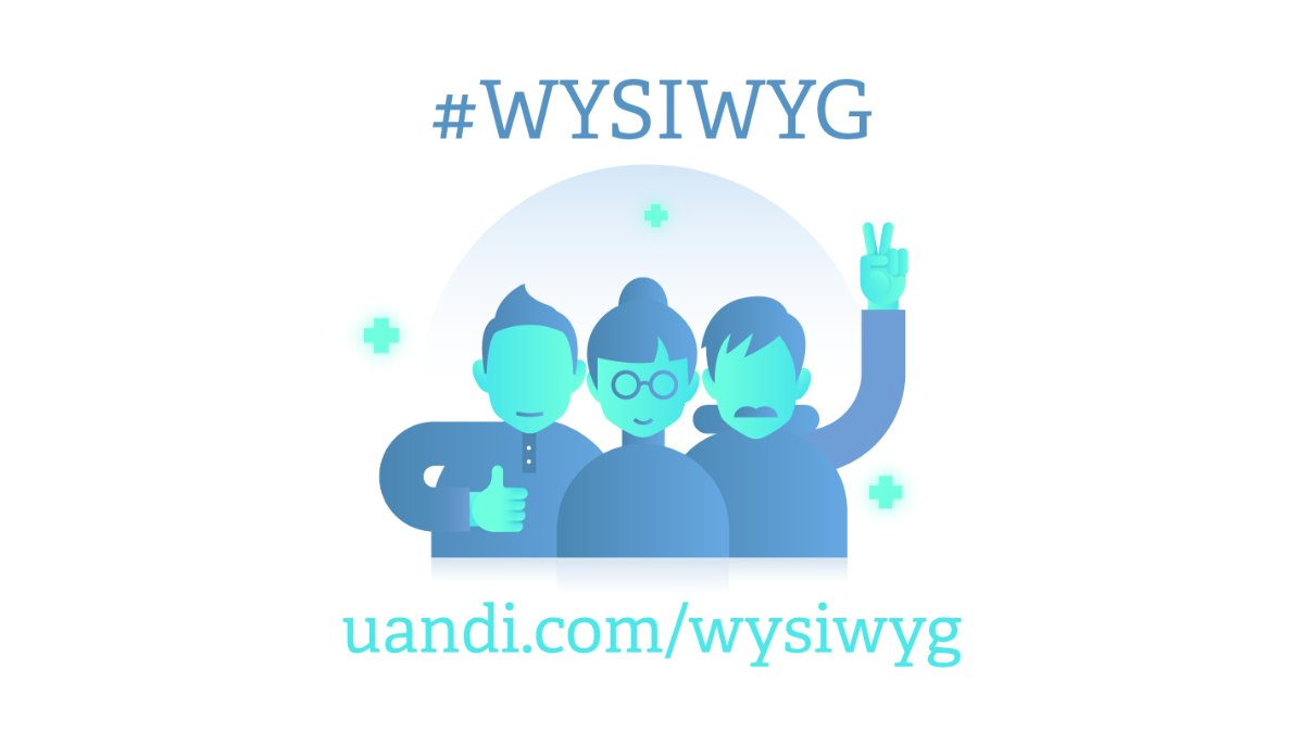 ui_interact's tweet image. #WYSIWYG – was verbirgt sich hinter diesem kryptischen Akronym? What You See 👀 Is What You Get – ist unser digitaler Ansatz, dir deinen ersten Arbeitstag bei uns zu zeigen, ohne dass du bereits bei uns arbeitest. Klingt spannend? Ist es auch.
uandi.com/wysiwyg