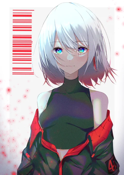 銀髪グラデ良き🤍 