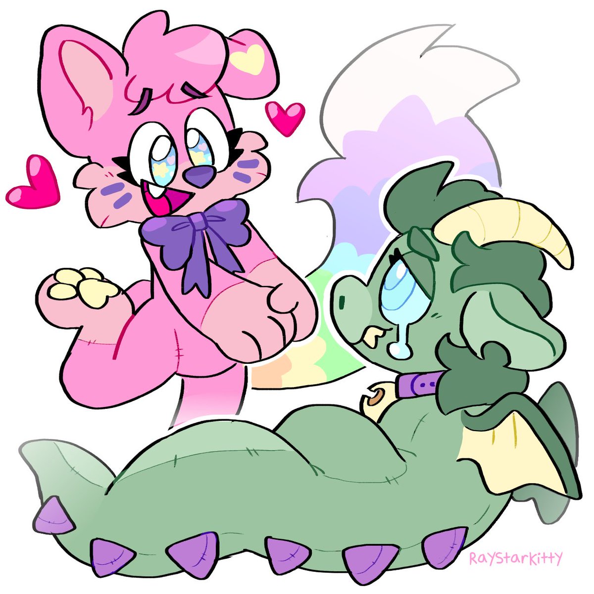 RayStarKitty's tweet photo. A quick lil revenge on @deerpawz before I go to bed! https://t.co/2RjtDytwek
