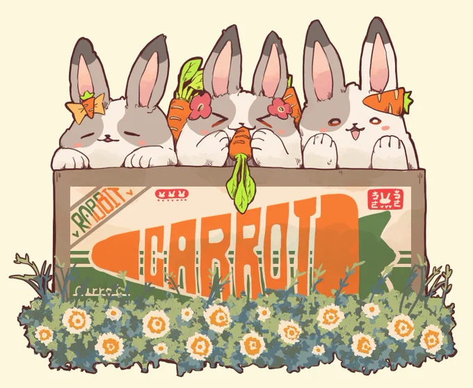 箱入り動物🐈🐇🐤🐔 