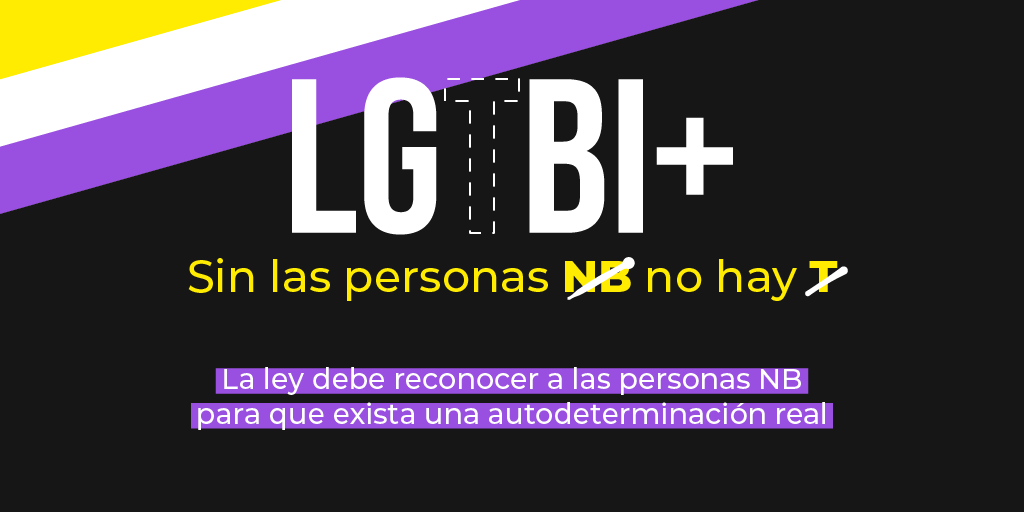 FELGTBI's tweet photo. ✊ Hoy 14 de julio, Día de la Visibilidad No Binaria, seguimos alzando la voz por una ley trans integral, completa y justa con TODAS las personas trans

✅La Ley Trans debe aprobarse garantizando los derechos de las personas no binarias

#NOhayTsinNB https://t.co/nXXG02DmrF