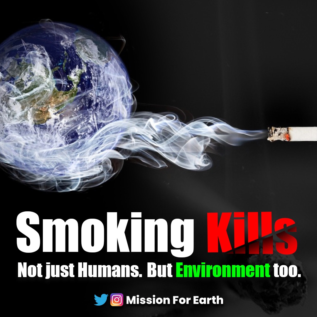 MissionForEarth's tweet photo. Smoking is not just hazardous for Humans, but is also one of causes of environmental pollution.
Stop smoking.
Save humans.
Save environment.
#Environment #nature #smoking #stopsmoking #cigarettes @byadavbjp https://t.co/ofoLNA27Ps