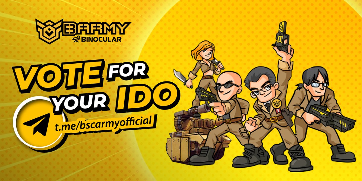 BARMYGROUP's tweet photo. Vote for the IDO that you support. The poll winners will get special prizes from us. Barmy Xpress will help your project reach more investors.

@CremePieSwap
@cannumo
@WIZARD_BSC
@rising_coin
@ethpadofficial
@DefiCityApp

Vote Link: https://t.co/omQLSUImUr https://t.co/brJD2rScwf