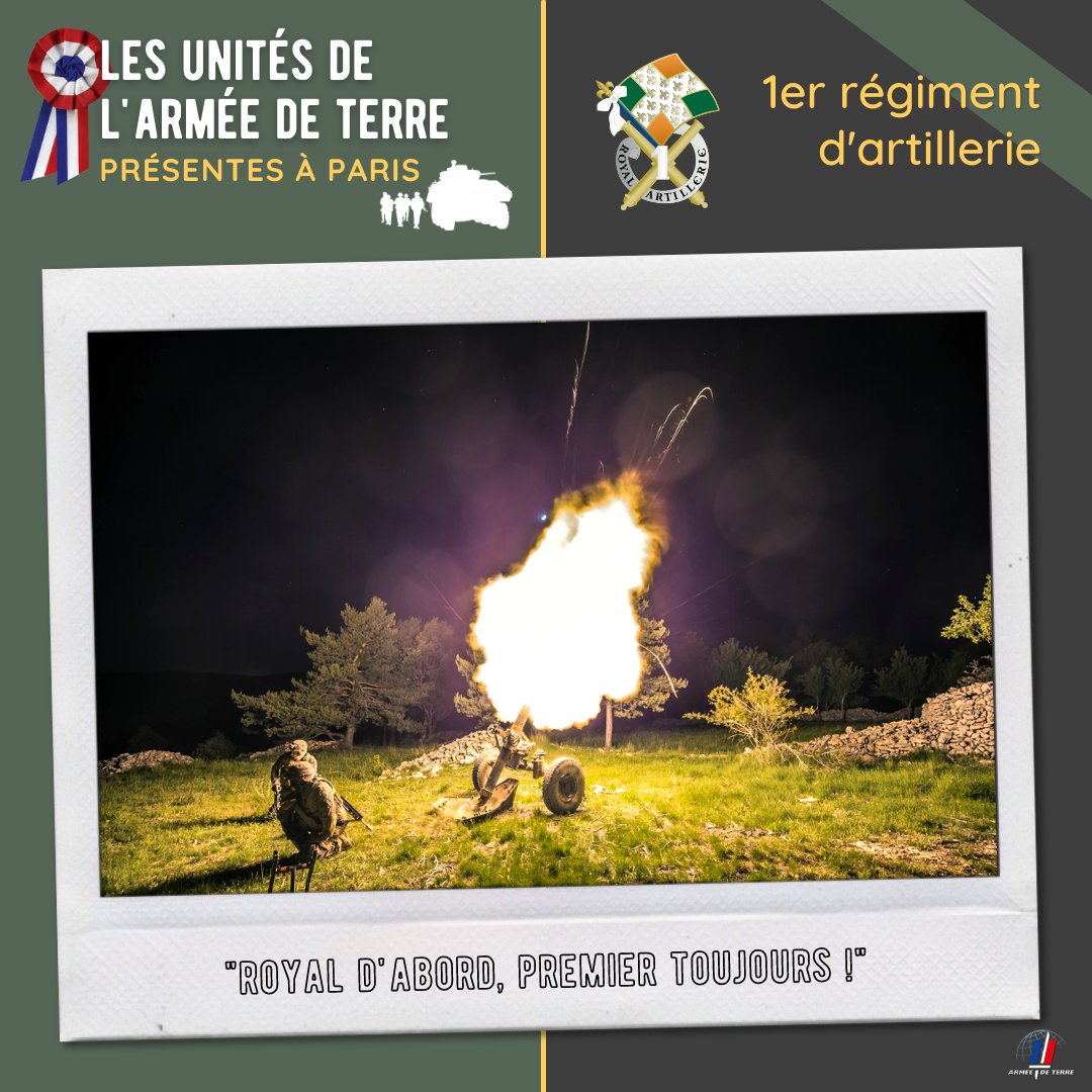 armeedeTerre's tweet image. Zoom sur le groupement d'artillerie mixte avec le @1er_ra et le #3RAMa ! Une combinaison qui permet l’emploi du spectre des feux de l’artillerie.

L'artillerie appuie la manœuvre par le feu au contact et dans la profondeur du champ de bataille 💥

#SoldatsDeFrance #14Juillet
