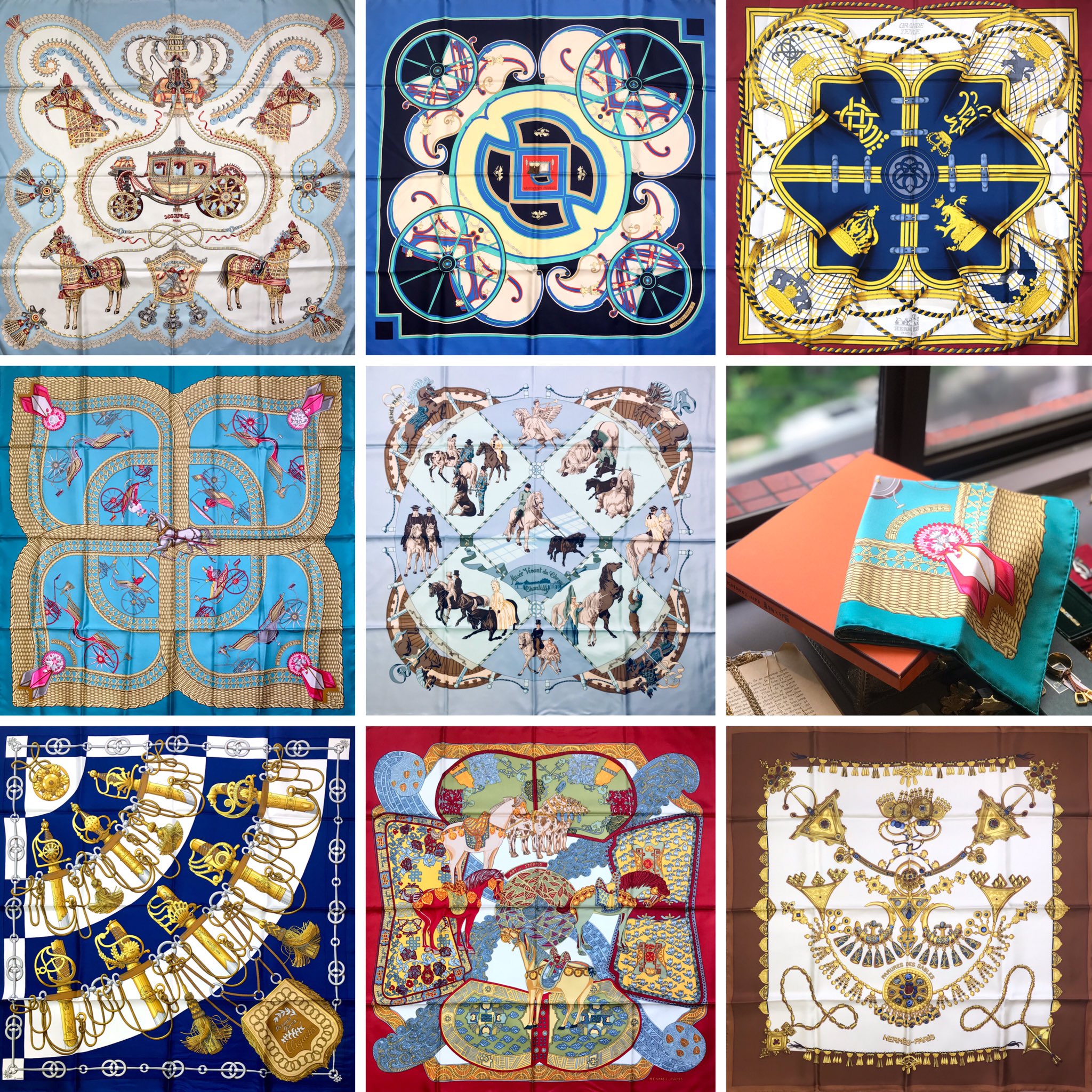 LAYER VINTAGE on X: Hermes scarf 90 carre