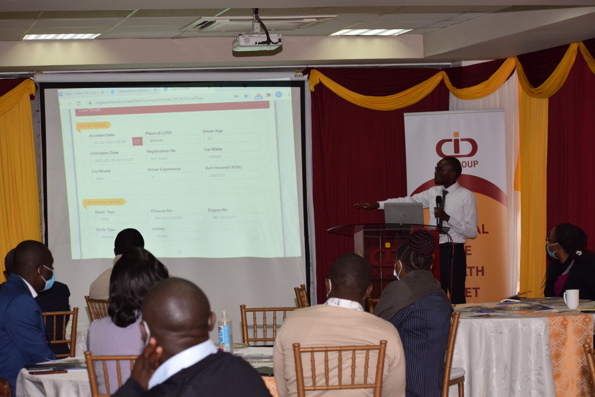 CICGroupPLC's tweet photo. Albert Mureithi - Chairman Motor Assessors Association sharing his remarks on behalf of the assessors in today's meeting. #CICDigitalPortal #CICMotorInsurance https://t.co/3yMGf2eeCv