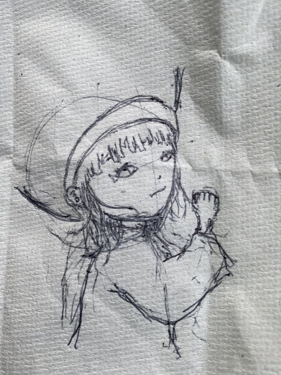 ボールペン画が少し頻繁に。。
#イラスト #お絵描き
#オリキャラ #アイム 