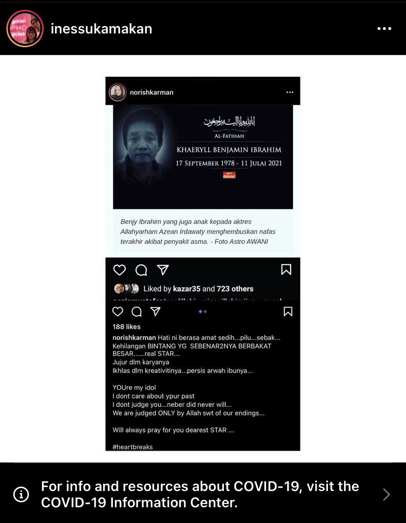 adaazam's tweet photo. Who’s Norish Karman and why is she so rude? 

She attacked Benji’s sister on her IG. https://t.co/LdV2OoY5tl