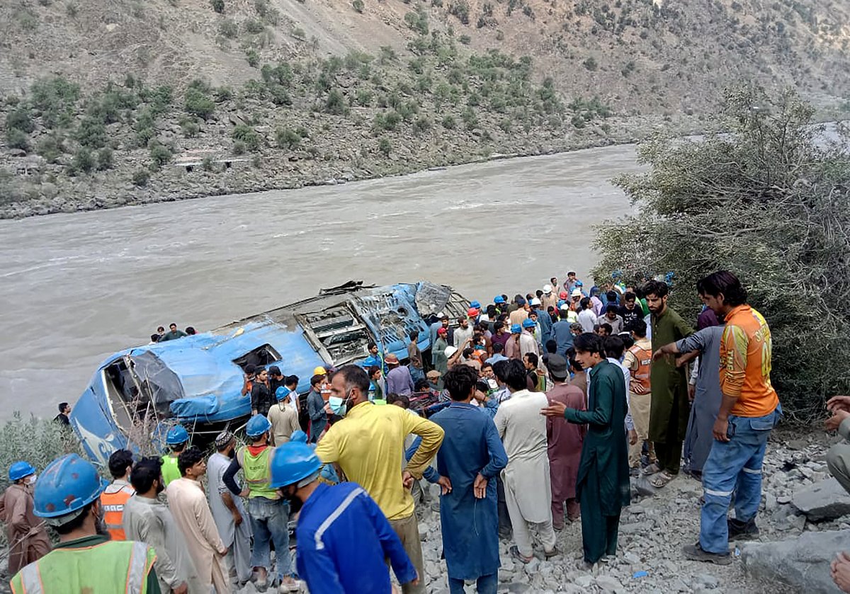 China expresses shock and condemns the blast in NW Pakistan, which killed at least 12 people incl. 9 Chinese citizens, foreign ministry said Wed, urging Pakistan to thoroughly investigate the blast and ensure the safety of Chinese people, organizations and projects in Pakistan.