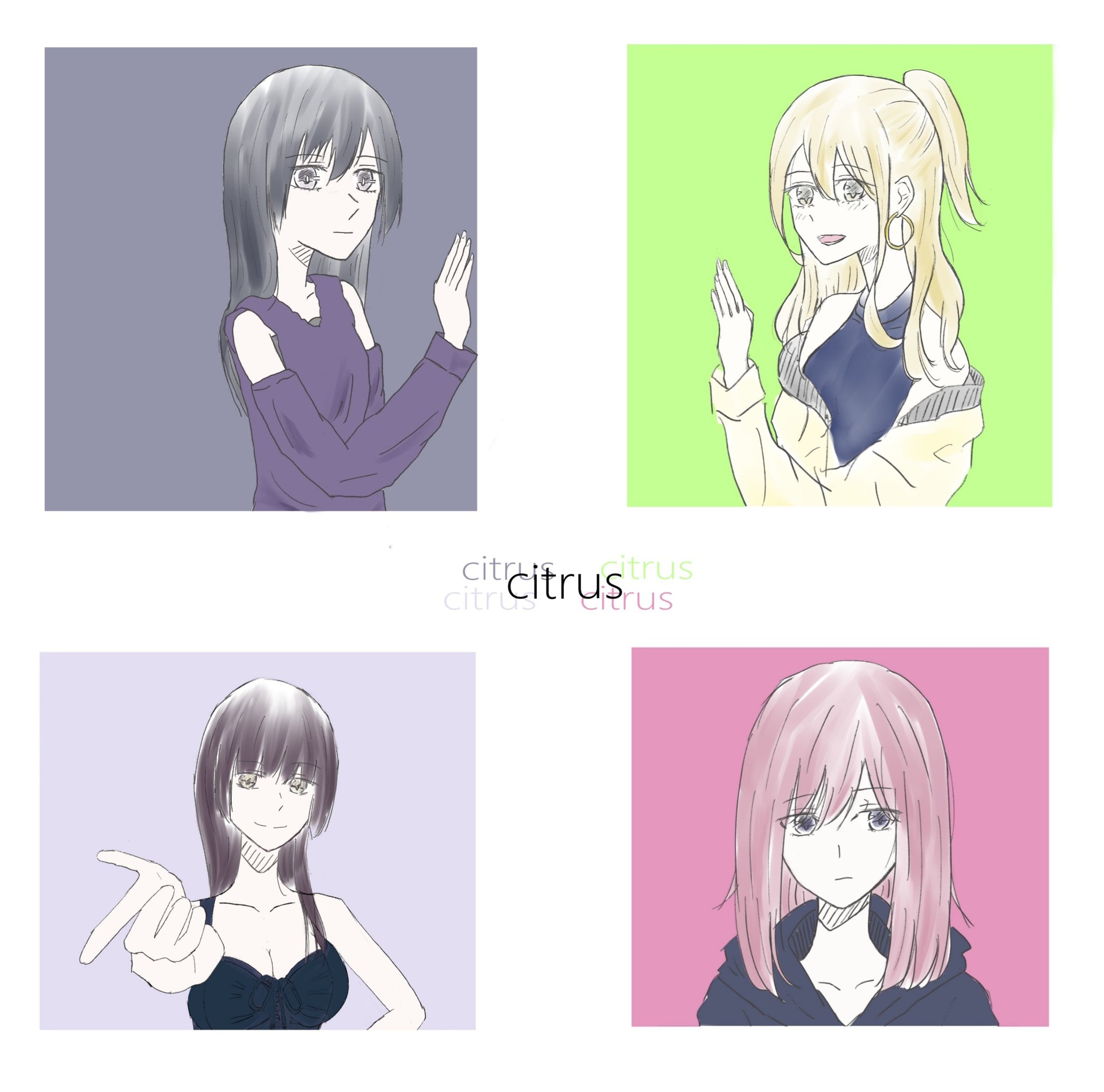 奏 Yuuki Citrus Citrus 藍原柚子 藍原芽衣 谷口はるみ 水沢まつり Yuzumei Harumatsu T Co Qslzwpsmwg Twitter