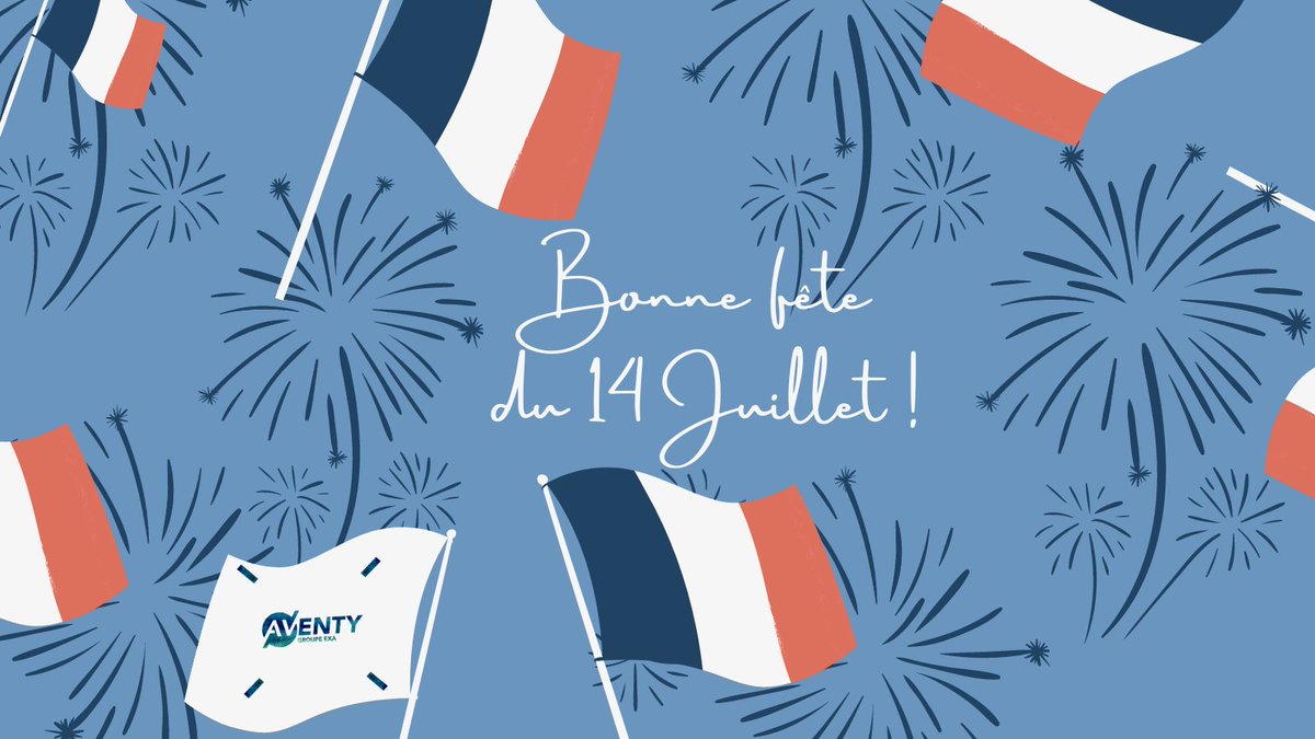 AVENTY2020's tweet photo. Les équipes d'Aventy vous souhaitent un très beau 14 juillet et un feu d’artifice de couleur. 

#entreprendre #droit #chiffres #businness #challenge #startup  #expertcomptable #expertscomptables #expertisecomptable #conseils  #comptabilité #comptable #14juillet  #FeteNationale https://t.co/cYVtFsnq9w