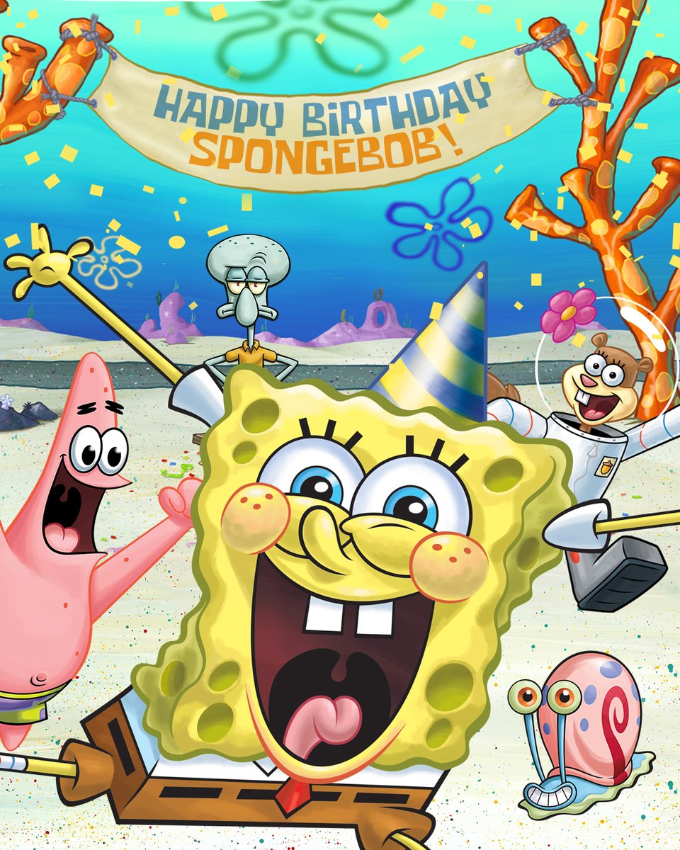 🥳🥳 HAPPY BIRTHDAY SPONGEBOB 🎉