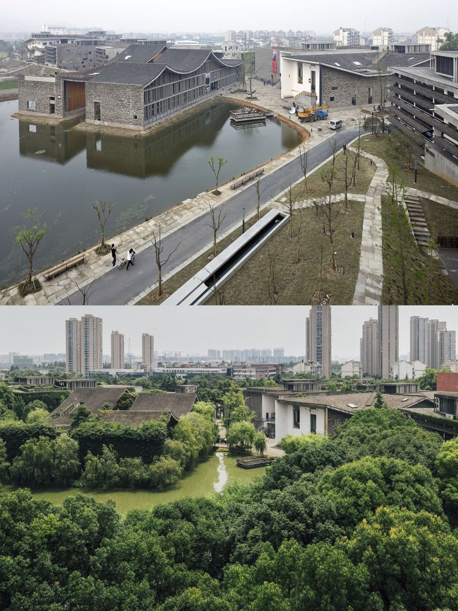 CAAofficialEN's tweet photo. These photos of #CAA’s Xiangshan Campus took in 2007 and 2021 showcase the changes that have occurred on the campus over the past 14 years. With its many plants, the campus looks more natural than ever. Take a look! [Photo/Ivan Baan, Yangu]
#University #Art #BeautifulCAA https://t.co/QR1yOrv38Q