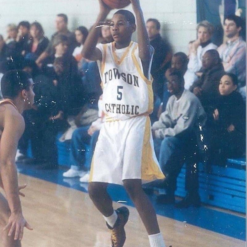 JerseyConnect - Carmelo Anthony attended Towson Catholic High School in  Maryland for 3 years. He had a very successful high school career and was  named Baltimore's County Player of the Year, All-Metropolitan